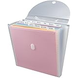 ADVANTUS CORPORATION ADVANTUS CORPORATION Storage Studios Expandable Paper Organizer 12 Pockets, 1.375 x 13.125 x 13.25 Inches, Clear - Image 1