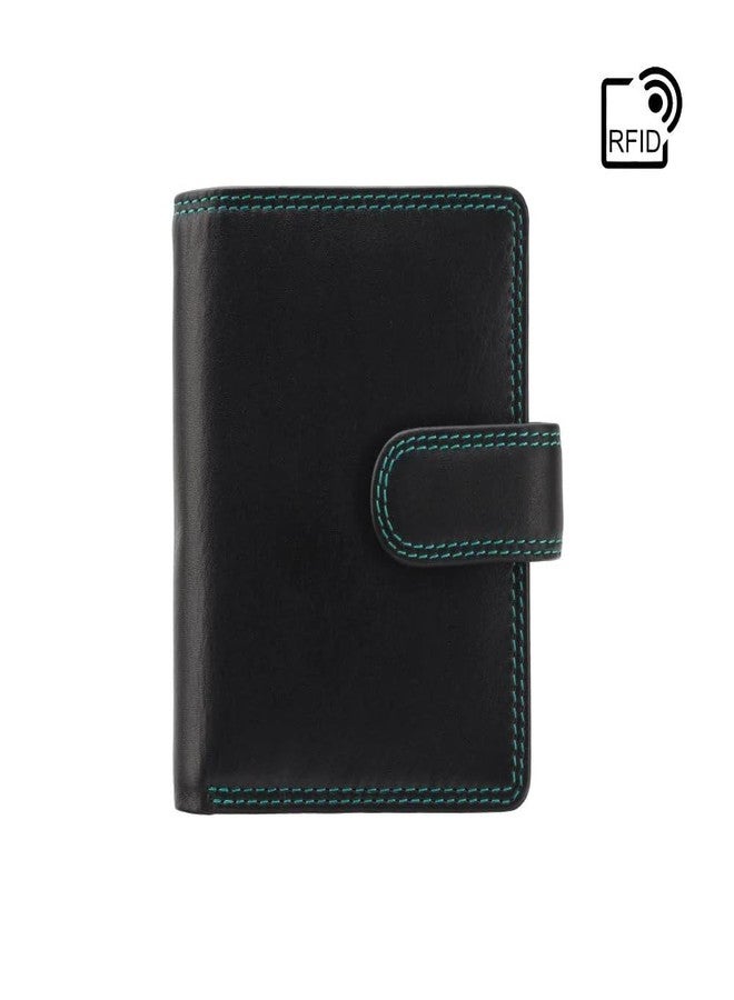 VISCONTI RB40 Multi Colored Small Soft Leather Ladies Wallet & Purse (Black Rhumba) - Image 2