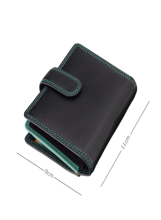 VISCONTI RB40 Multi Colored Small Soft Leather Ladies Wallet & Purse (Black Rhumba) - Image 4