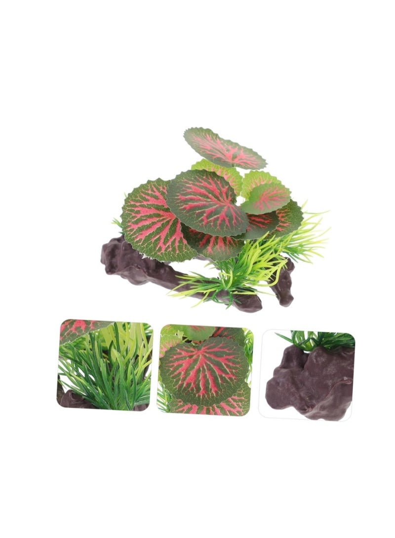 Aquarium Tree Plants Decorations Small Plant Decorations for Fish Tank Decor  Aquariums Decorations Realistic Simulated Water Grass for Fish Tank Material - Image 3