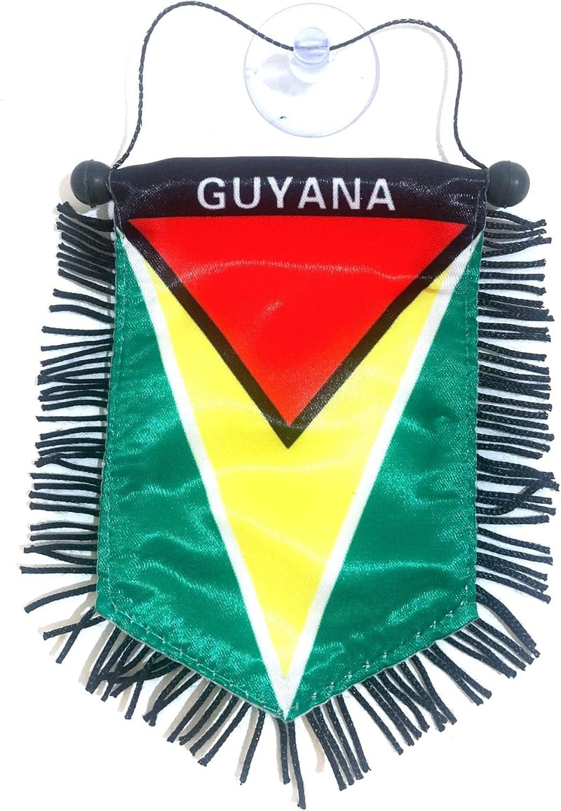PRK 14 Guyana Mini Flag for Car Windows Rearview Mirror - Image 5