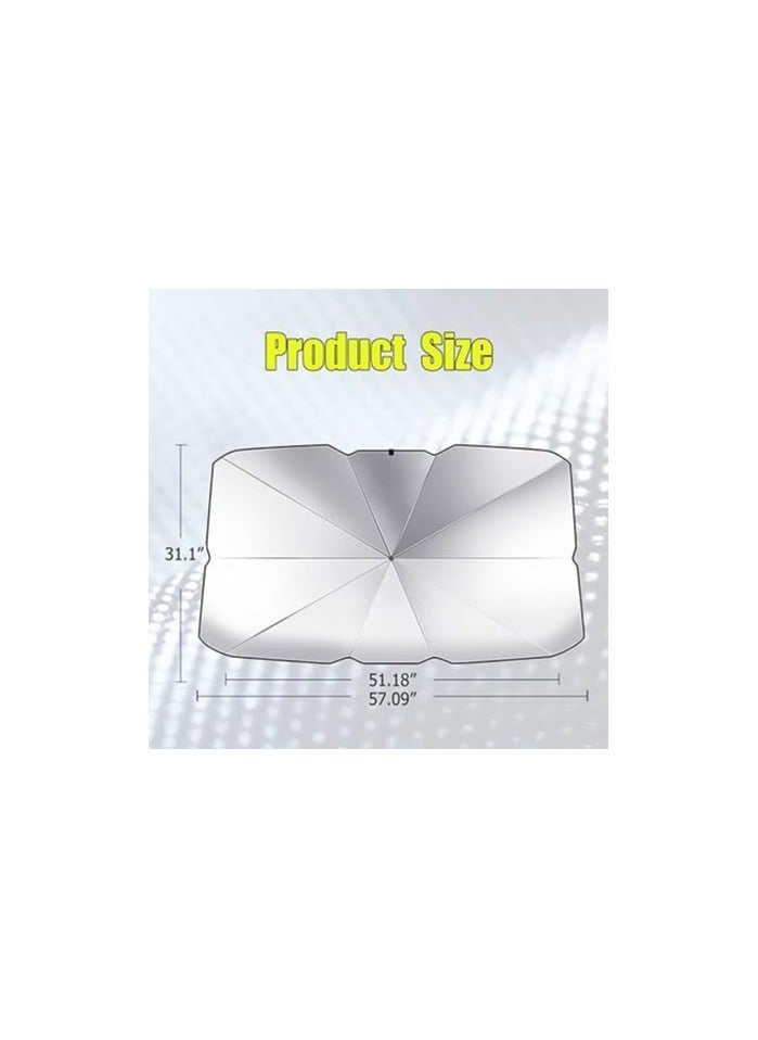 Generic Auto Sunshade Umbrella – Versatile Windshield Protection for Heat Insulation and UV Shielding in Cars and SUVs  - Image 5