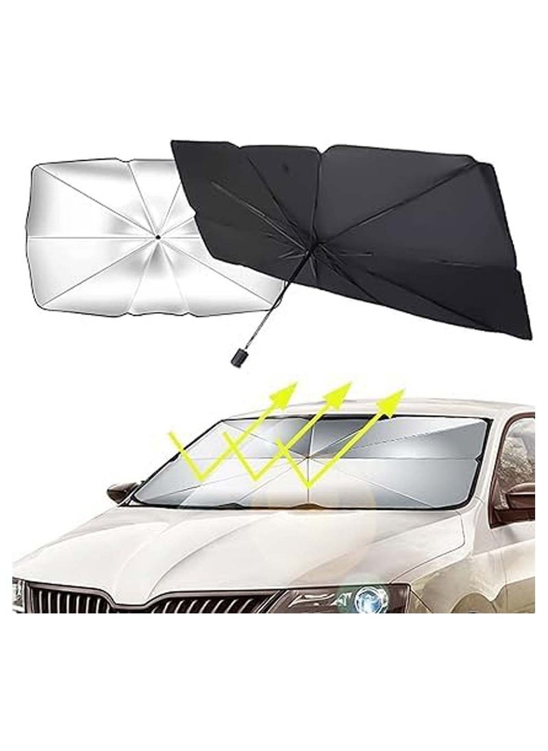 Generic Auto Sunshade Umbrella – Versatile Windshield Protection for Heat Insulation and UV Shielding in Cars and SUVs  - Image 1
