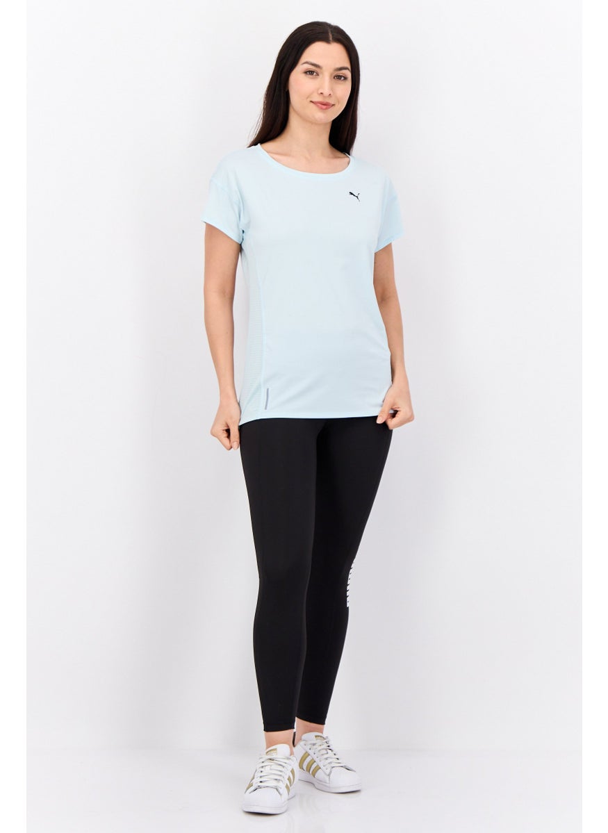 PUMA Women Sportswear Fit Brand Logo Outdoor Top, Light Blue  - Image 4