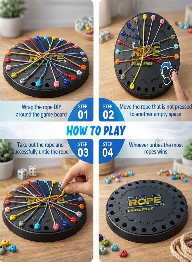 GRAPHENE Rope Challenge Puzzle Board Game for Kids Adults 5-14 Years Brain Teaser Logic Multi-Level Strategy Travel Family Fun Problem-Solving Memory Development Stress Relief Educational STEM Toy - Image 3