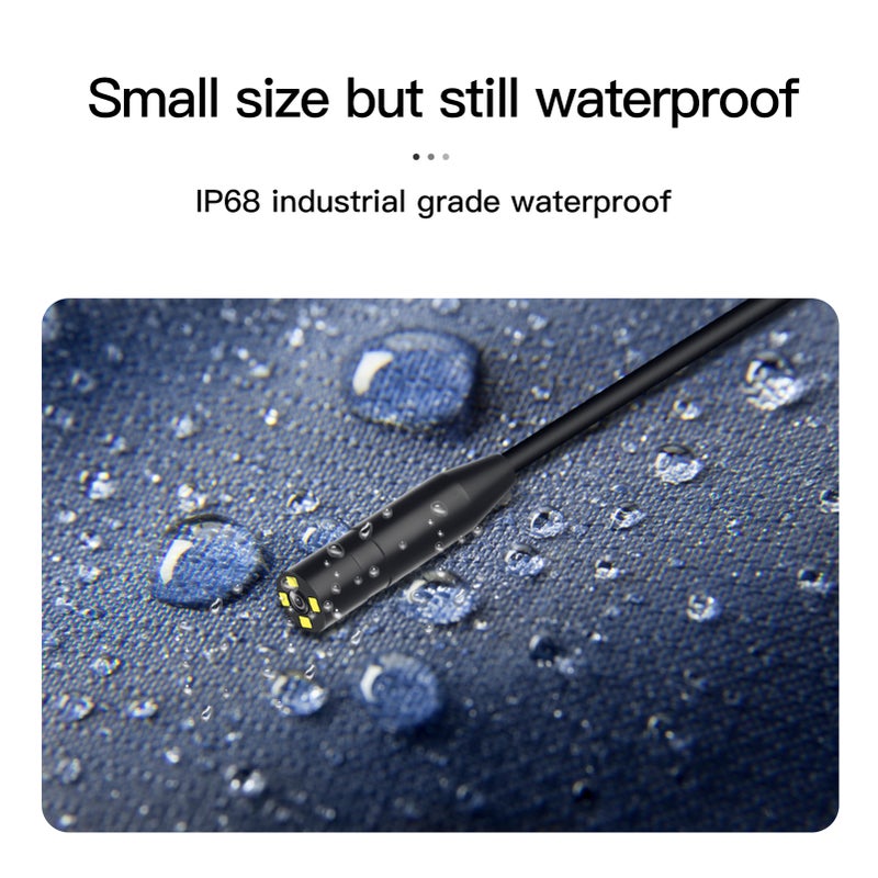 Industrial Endoscopy Borescope Inspection Camera Auto-focus 3 In 1 Interface Replacement for Type-C/ Android/ USB Port Built-in 4 Dimmable Adjustable Brightness LEDs 11mm Lens 2560* 1944 Resolution IP68 Water Resistance (5m Hard Wire) - Image 4