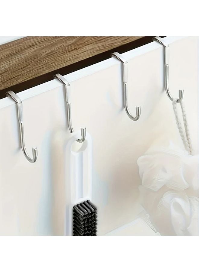 خطاف مزدوج فولاذي مقاوم للصدأ على شكل حرف S خالٍ من الثقوب لوضع أدوات التخزين - Image 5