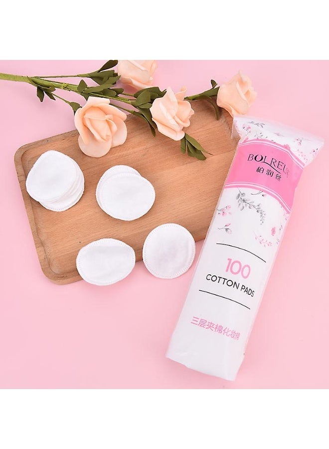 Cotton Makeup Remover Pads – 100 Pieces Soft & Gentle - Image 3