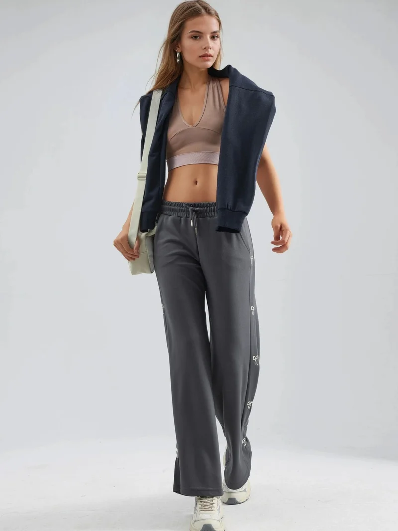 هيكاب بنطلون مودال بلمسة فيونكة مفصل مجموعة بيرسان