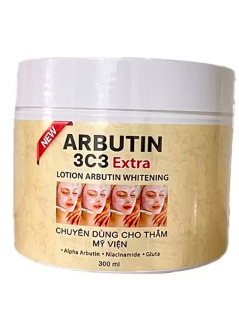 ARBUTIN 3C3 EXTRA LOTION ARBUTIN WHITENING  (ALPHAARBUTIN. NIACINAMIDE.GLUTA)300ML - Image 3