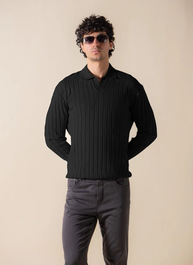 SHAPES DETAILED POLO SHIRT