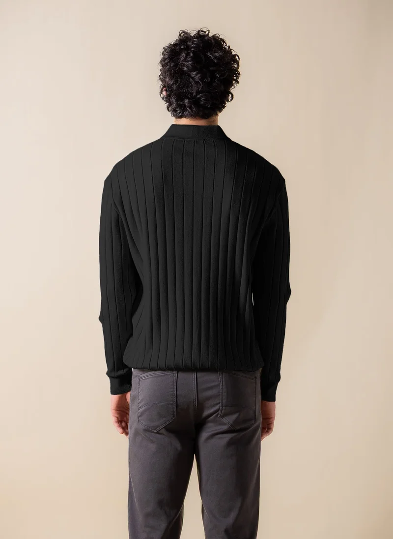 SHAPES DETAILED POLO SHIRT