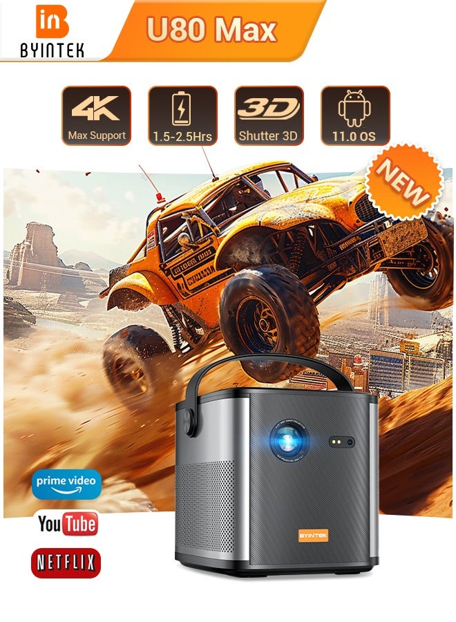 باينتيك جهاز عرض BYINTEK U80 أصلي 1920*1080 DLP WiFi - Image 1