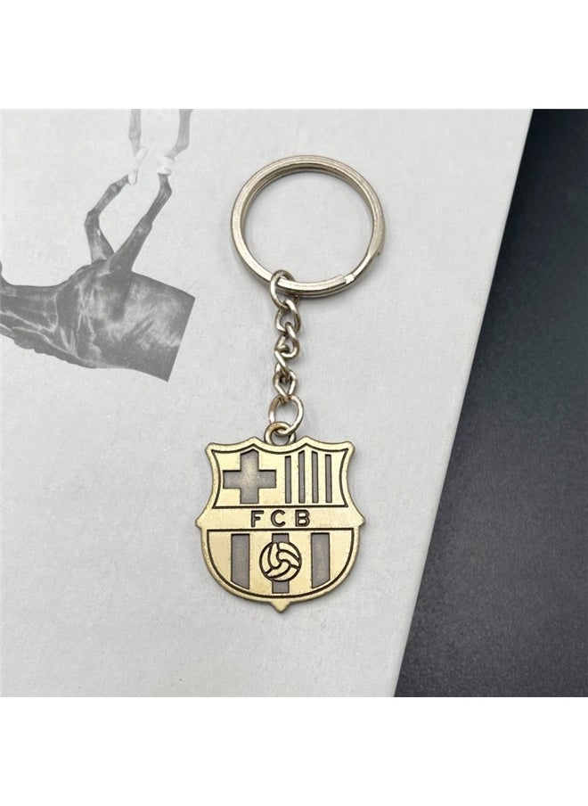 yongsheng Metal Barcelona Club Logo Keychain ，  Club Metal Keychain, Keyring, Pendant  - Image 4