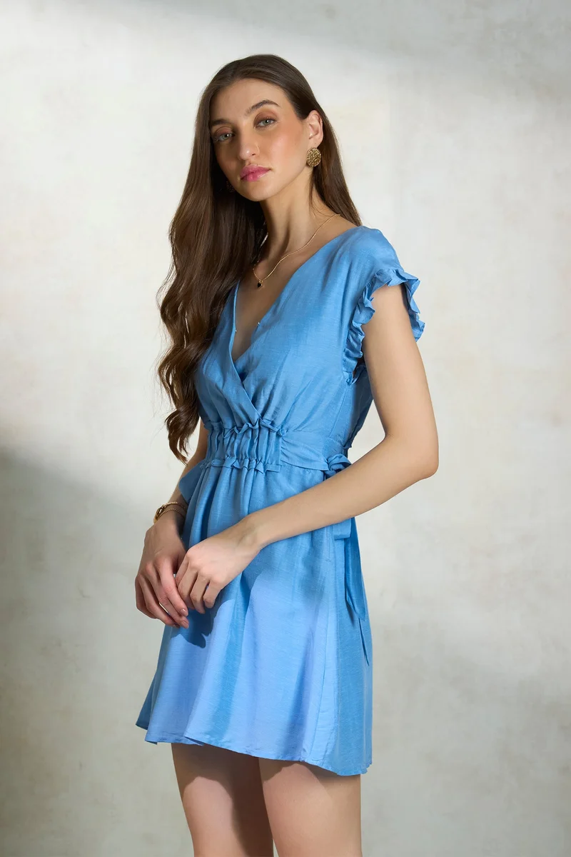Virgio Ruffled Mini Dress
