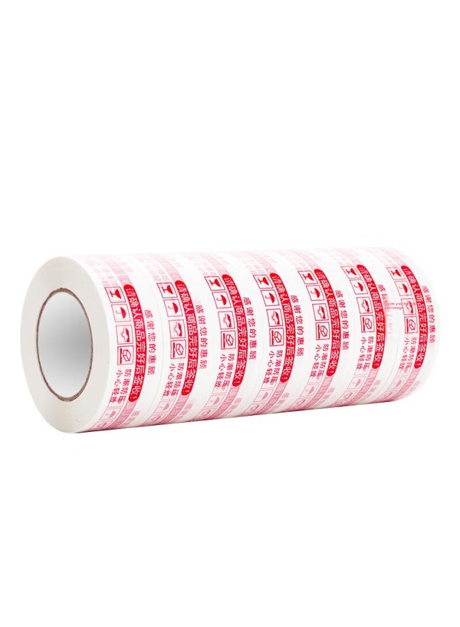 تانجو Tango Express شريط التغليف، ملصق تحذير الشحن، شريط ختم الصناديق، 42mm*100m*5 Rolls Logistics Park، محطة الطرود السريعة للتغليف، الشحن السريع، متعدد الأغراض، اللون الأحمر والأبيض - Image 4