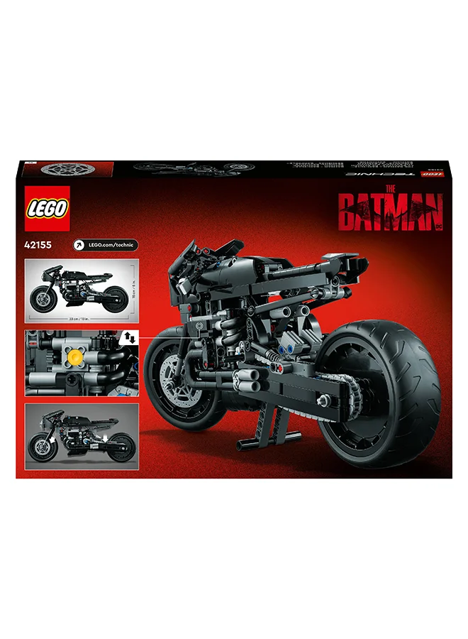LEGO LEGO Technic BATCYCLE #42155 Batman toy set for kids ages 9+; You can build a model replica of Batman's motorcycle;  Gift for children (641 pieces)