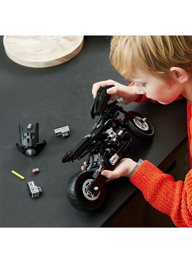 LEGO - LEGO Technic BATCYCLE #42155 Batman toy set for kids ages 9+; You can build a model replica of Batman's motorcycle;  Gift for children (641 pieces) - Image 1