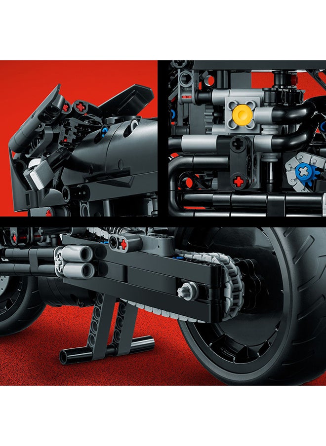 LEGO - LEGO Technic BATCYCLE #42155 Batman toy set for kids ages 9+; You can build a model replica of Batman's motorcycle;  Gift for children (641 pieces) - Image 1