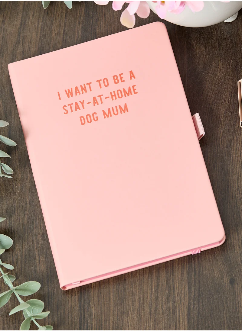 فلامنجو كاندلز I Want To Be Stay-At-Home Dog Mum Pink & Red Perso