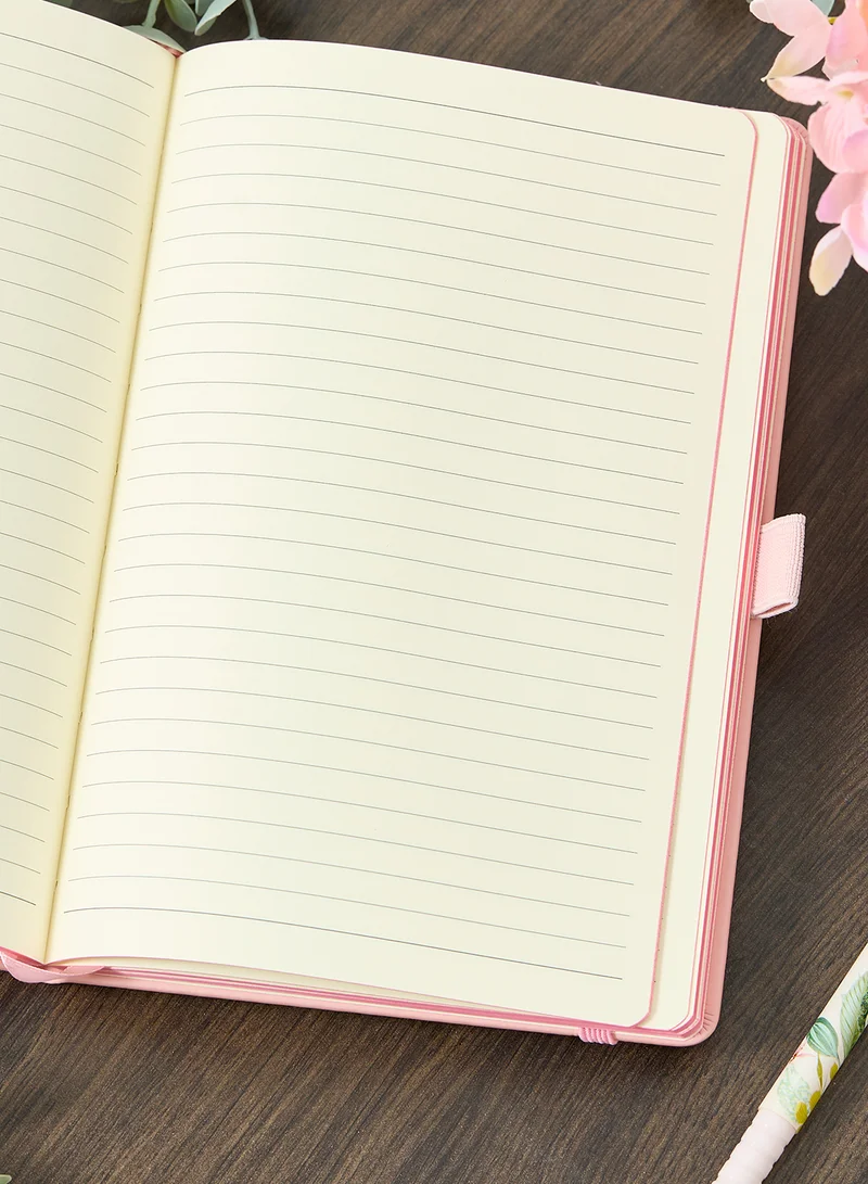 Flamingo Candles Pink Printed Notebook Dog Mum