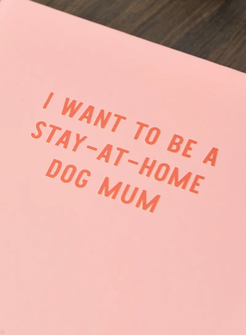 Flamingo Candles Pink Printed Notebook Dog Mum