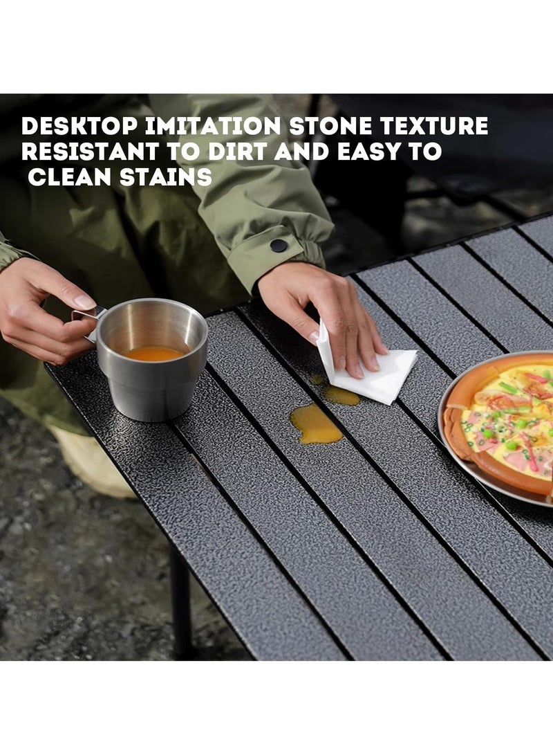 WALALLA Outdoor Folding Portable Picnic Camping Table, 4pcs Foldable Camping Table and Chair Set, for Indoor,Outdoor,Camping, Beach,Backyard, BBQ, Party, Patio, Picnic - Image 5