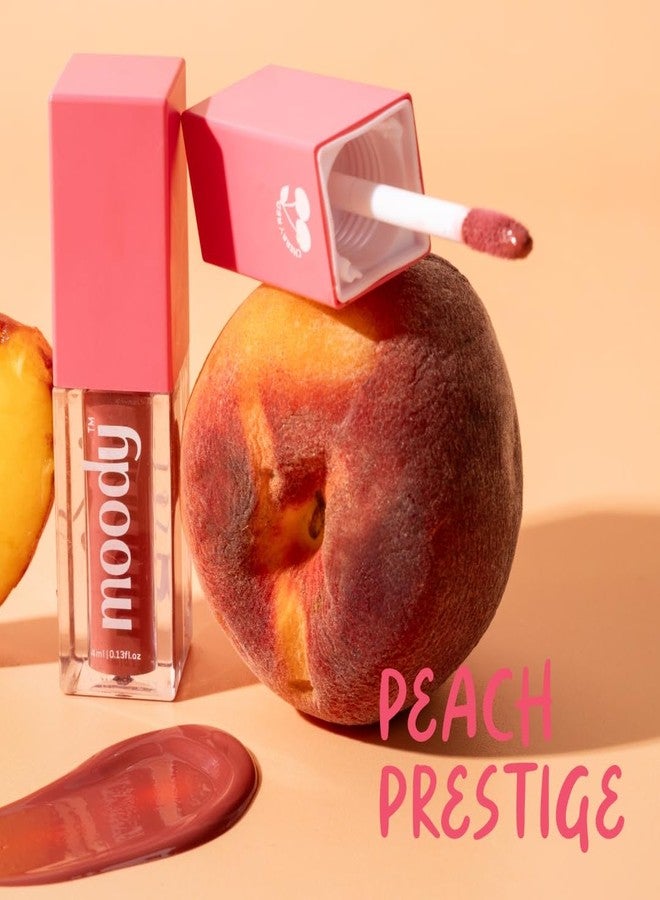 Moody Drip Matte Liquid Lipstick - Peach Prestige, with Jojoba Seed Oil & Vitamin E | Transferproof, Long Lasting & Vibrant Lip Colors That Last Upto 12 Hours | Paraben Free Lip Tint, 4ml - Image 2