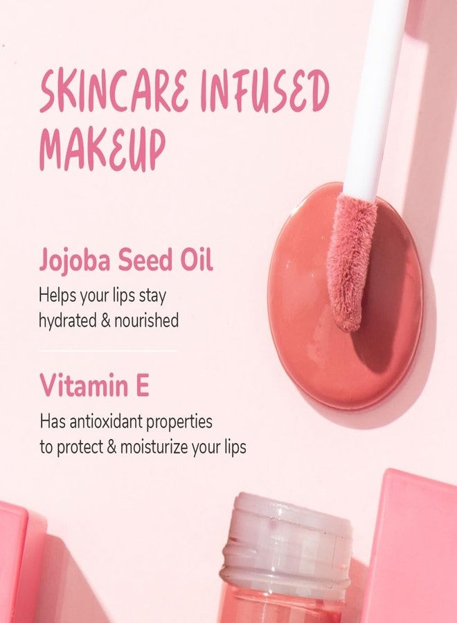 Moody Drip Matte Liquid Lipstick - Peach Prestige, with Jojoba Seed Oil & Vitamin E | Transferproof, Long Lasting & Vibrant Lip Colors That Last Upto 12 Hours | Paraben Free Lip Tint, 4ml - Image 4