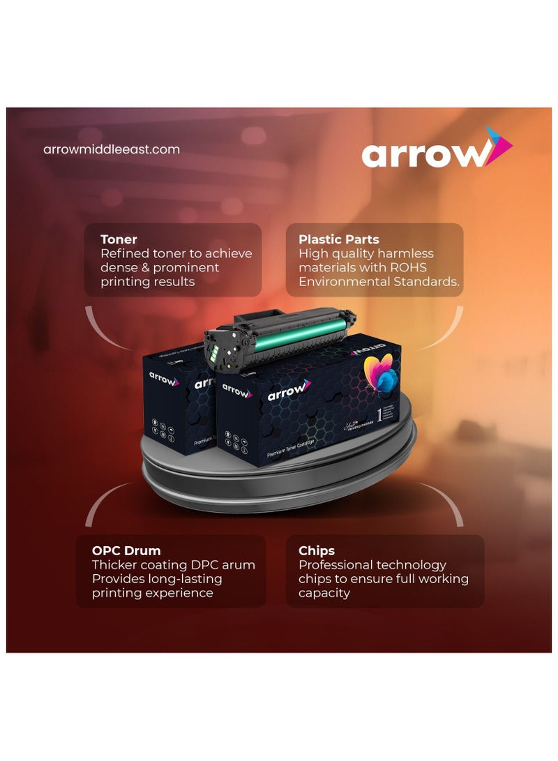 خرطوشة حبر السهم 201A CF400A FULL SET OF 4 PACK BLACK,CYAN,YELLOW,MAGENTA Replacement For HP Colour LaserJet Pro M254dw/254nw HP Colour LaserJet Pro MFP M280nw HP Colour LaserJet Pro MFP M281fdw/281fdn Canon i-SENSYS LBP621Cw/LBP623Cw/MF641Cw/MF643Cdw/ MF645Cx CANON Colour image CLASS MF642Cdw/MF641Cw/MF644Cdw/ LBP622Cdw HP Colour LaserJet Pro M252dn/252n HP Colour LaserJet Pro MFP M277dw/277n HP Colour LaserJet Pro MFP M274n Canon Colour image CLASS MF634Cdw /LBP612Cdw/MF632Cdw Canon Colour i-SENSYS MF631Cn/633Cdw/635Cx/LBP611Cn/613Cdw Canon Satera MF634Cdw MF632Cdw/LBP612C/LBP611C - Image 4
