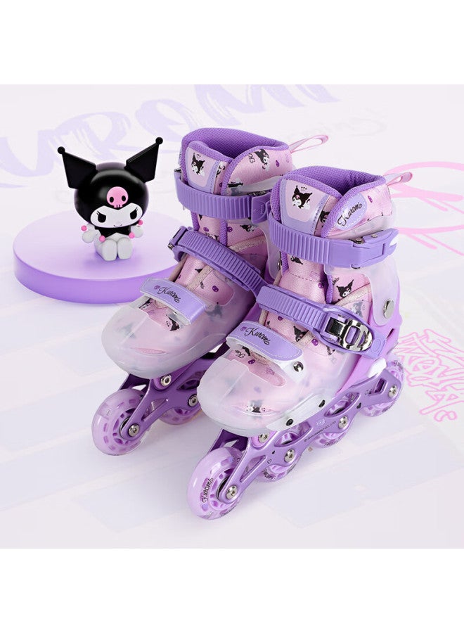Mesuca & Kuromi Co-branded Children's Roller Skates, Girls' Inline Skates, Professional Inline Skates, Roller Skates For Beginners, Children's Day Gift