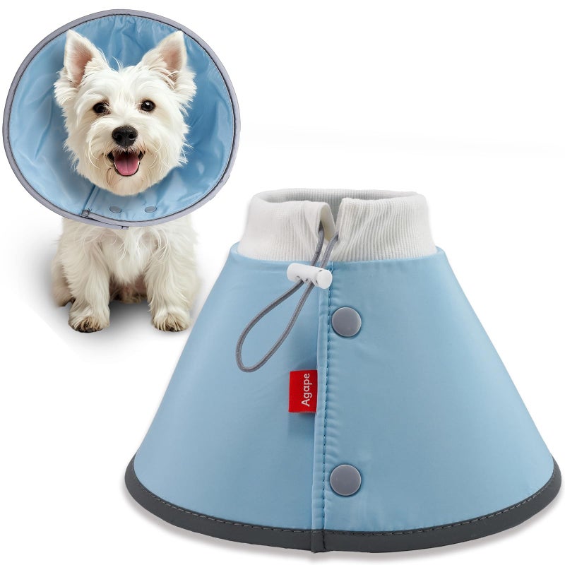 Agape Soft Dog Cone for Small Dogs & Cats, Comfy Dogs Recovery Collar After Surgery, Adjustable E Collar Alternative to Stop Licking, Protective Elizabethan Cones for Pup&Kitty, Comfortable Dog Cones - Image 1