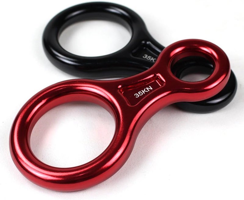 CdyBox 35KN Super 8 Belay Device Titan Figure 8 Descender for Climbing Rigging Plate Downhill Heavy Duty Equipment - Image 5