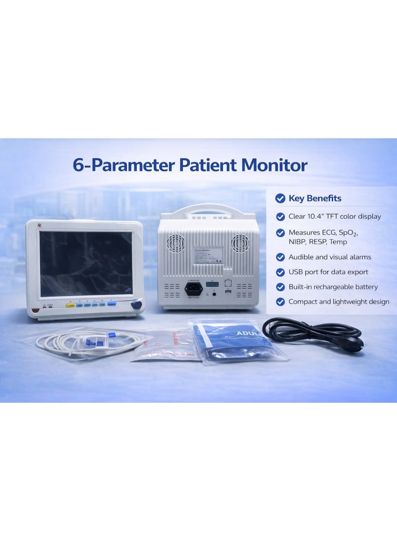 Altivox 6-Parameter Patient Monitor(without Printer) - Image 4