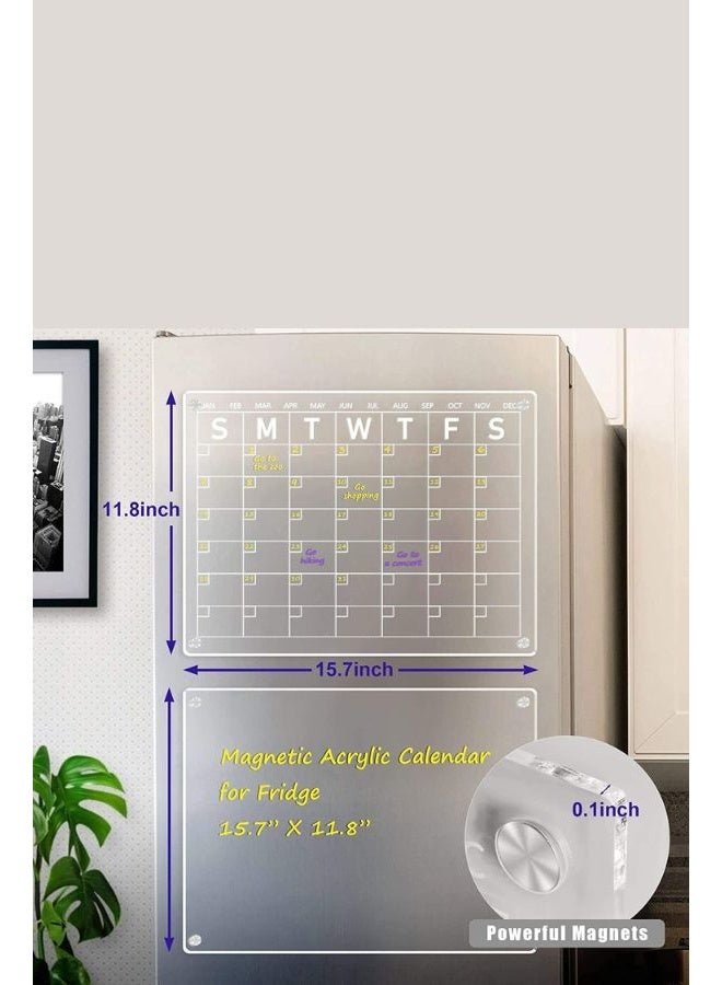 Generic High-Quality Reusable Planner Whiteboard Acrylic Magnetic Dry Erase Board for Refrigerator  - Image 3