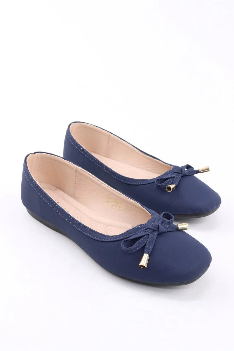 Viny VINY Women's Cushioned Ballet Flats – Comfortable Slip-On Ballerina Shoes, Lightweight Casual Flat Shoes, Soft Walking & Office Footwear for Everyday Wear