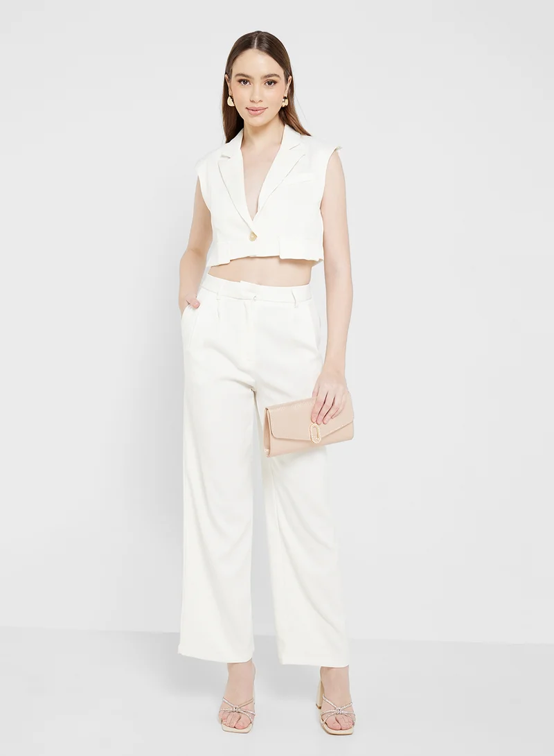ELLA Cropped Vest & Pant Set