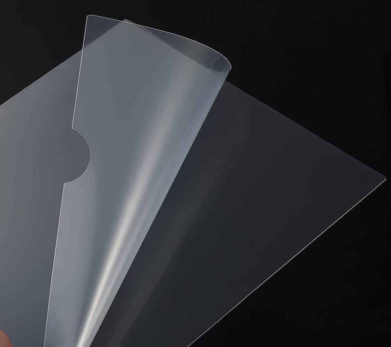 FUTURE X Pack of 100 L-Type Transparent A4 Size Document Sleeve Project Document Holder Plastic Folder for Document Paper Certificate - 100 Pieces for Multipurpose Use - Image 5