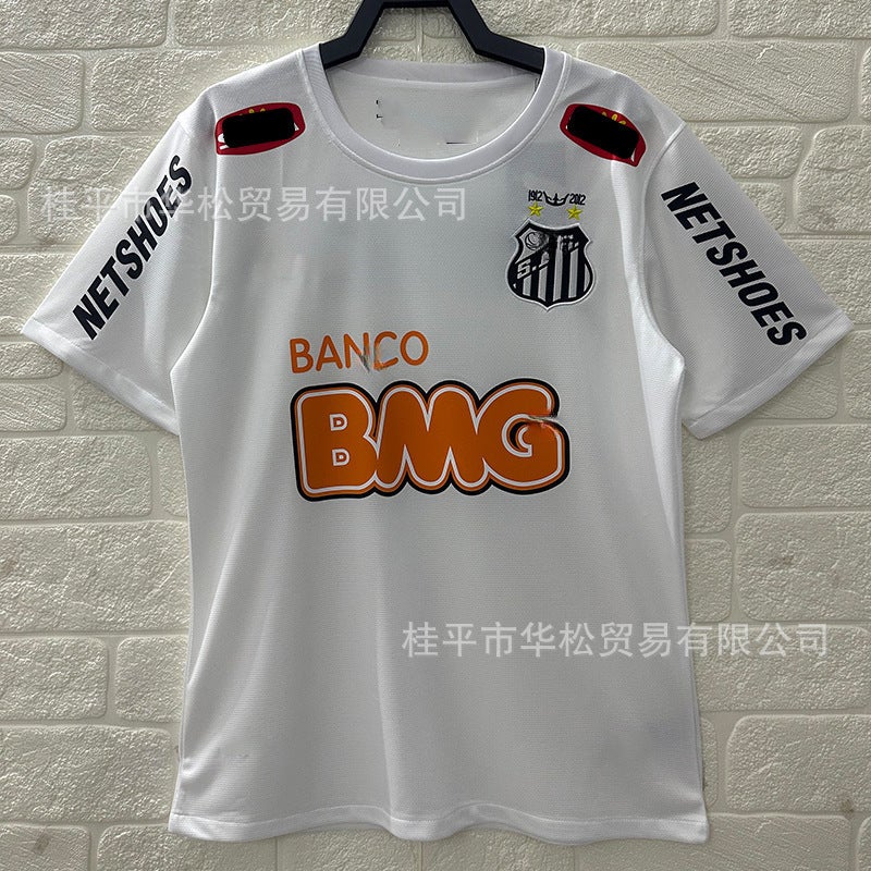 Retro Juventus Santos Football Uniform Sports Short-Sleeved Casual Wear - Image 1