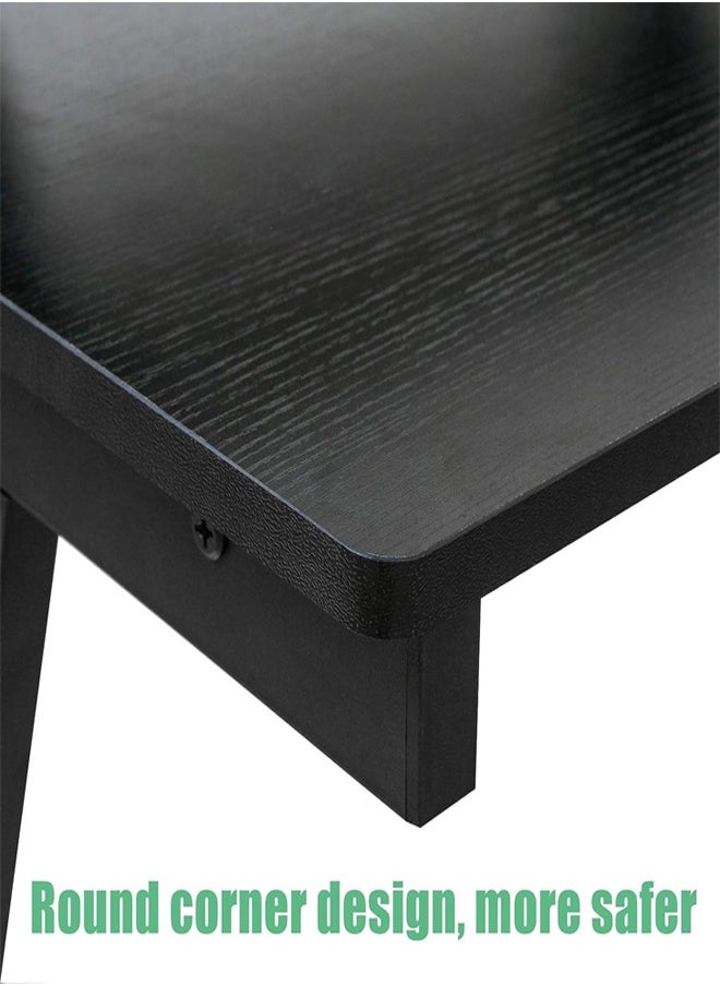 fashionhome - Upgraded Design L Shape Gaming Table Computer Desk Table with Large Monitor Stand Sturdy 15 mm Thickness Wood and Iron Made Writing Workstation for Home and Offices 260x46x75 cm - Image 1