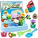 Marlrin Easter Montessori Flowers Garden Toy for Toddlers Gardening Set with Watering Can Shovel Rake Shape Color Sensory Toys Educational Preschool Learning ToysToddler ToysGift for Baby Girls Boys - Image 2