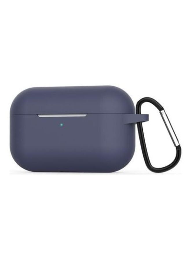 سماعة لاسلكية سيليكون واقية مع هوك ل أبل إيربودس برو منتصف الليل الأزرق