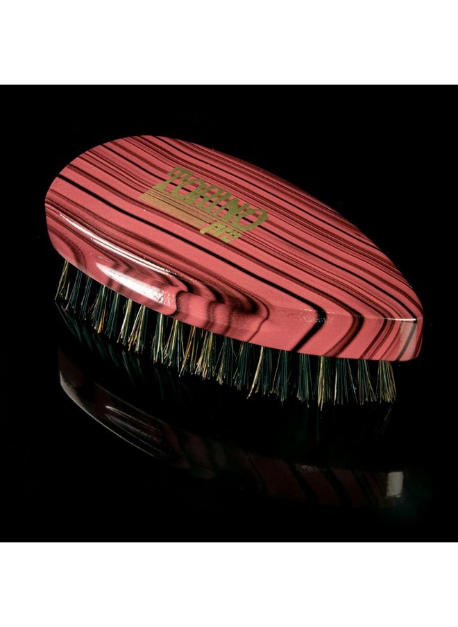 TORINO PRO WAVE BRUSHES BY BRUSH KING - Torino Pro Wave Brush 905 Pointy Palm Medium Hard Bristles Reinforced Bristles Patented Design Great For Wolfing To Manage Your 360 Waves - Image 1