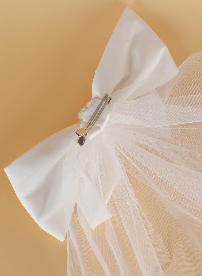 ASVP Shop Bow & Veil With Clip - Perfect For Concert Tour Outfit & Bachelorette Party (Marry Me Either) - Image 3