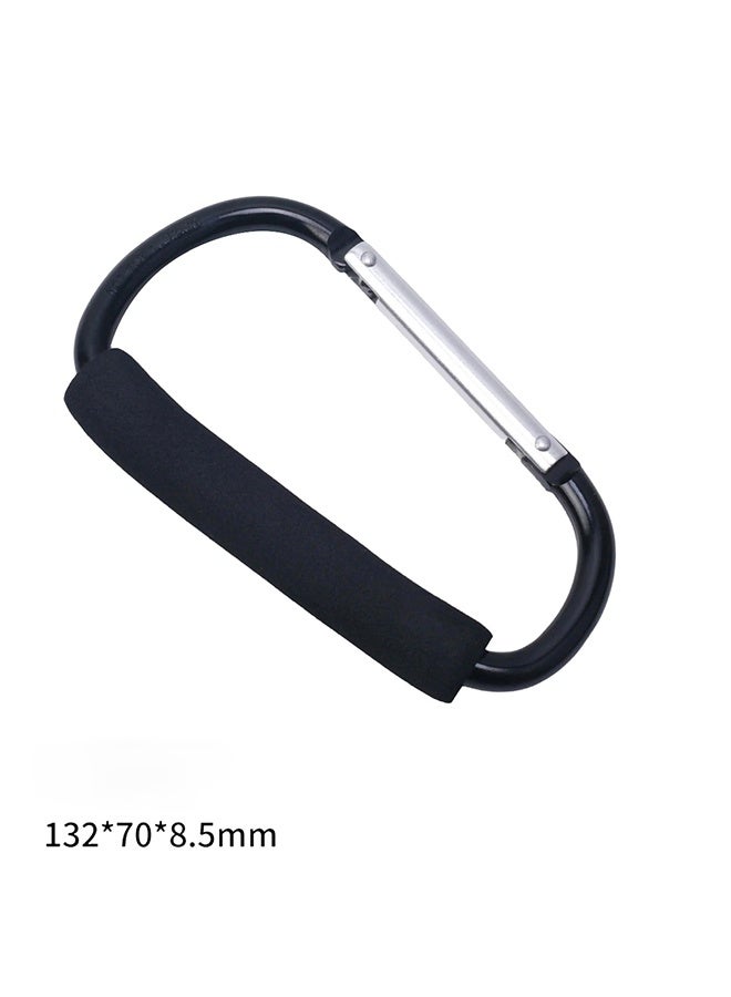 2PCS Shopping Bag Holder Handle Carrier Tool Multi Purpose Snap Hook Stroller Hook Set Organizer Accessories with Soft Foam Grip for Hanging - Image 1