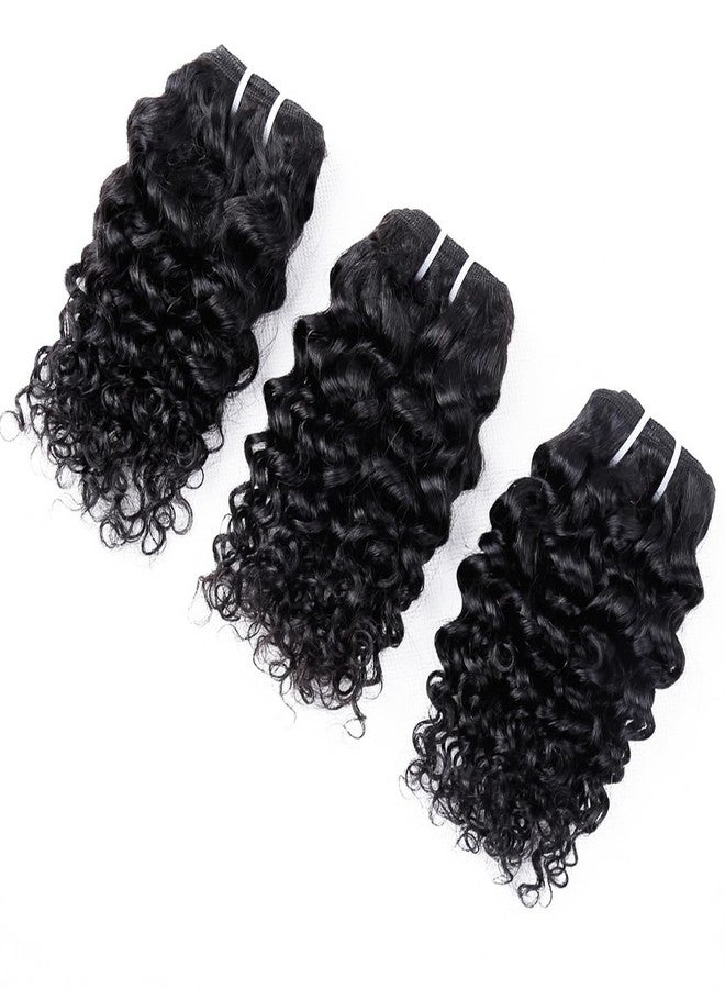 أودير حزم شعر أودير ووتر ويف مع مقدمة دانتيل 13x4، شعر بشري مجعد، 10 بوصات، 10 بوصات، 10 بوصات + 10 بوصات، شعر برازيلي بكر غير معالج، رطب ومموج، 3 حزم مع مقدمة دانتيل، 50 غرام/حزمة، لون طبيعي - Image 2