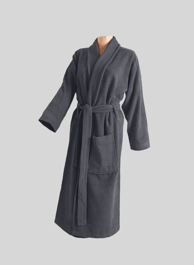 Banotex Bath robe 100% soft cotton with a pocket and a distinctive waist belt in a multi-size elegant design  - Image 1