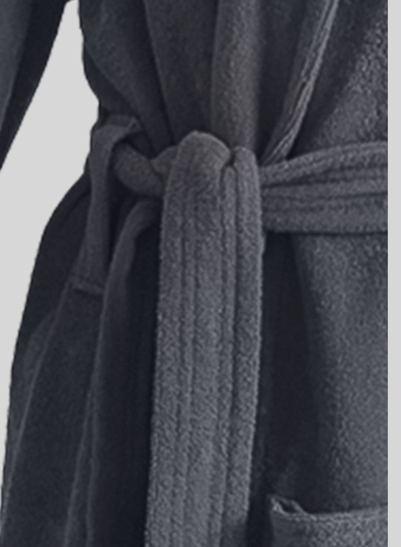 Banotex Bath robe 100% soft cotton with a pocket and a distinctive waist belt in a multi-size elegant design  - Image 3