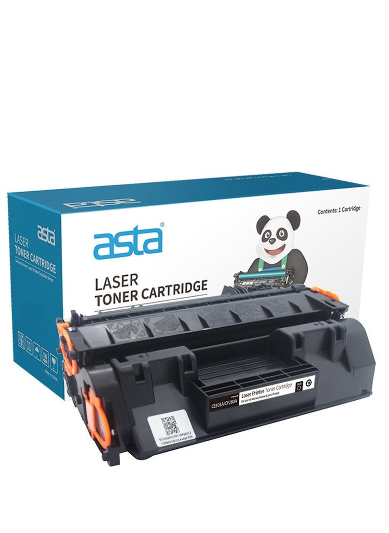 Asta ASTA P2035 Toner Cartridge CE505A 05A Universal CF280A 80A Compatible For HP LaserJet P2030 P2033 P2034 P2036 P2037 P2050 P2053 P2054 P2055 P2056 P2057 Pro 400 M401 M425 Printer 505A 280A 505 280  - Image 1