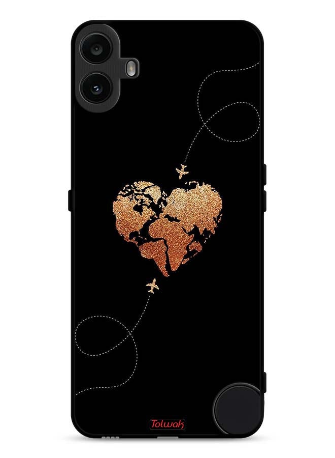 Tolwak Nothing CMF Phone 1 Protective Case Cover Airplanes Touching Heart - Image 1